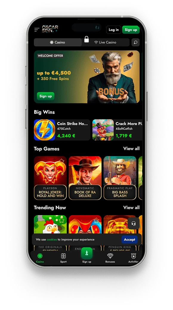 Oscarspin application